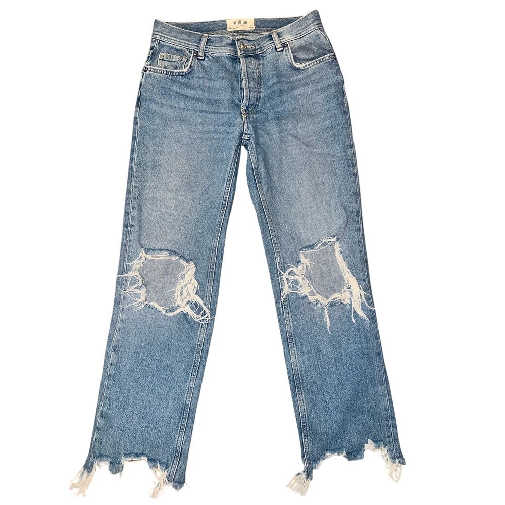 We the Free Raw hem distressed Denim women's denim jeans size 24. buttonfly.